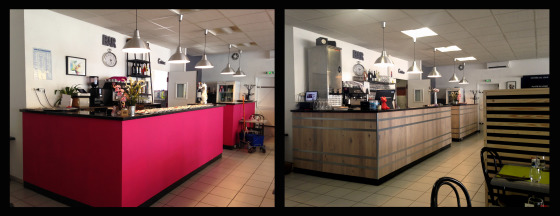 avant/après, restaurant Montpellier