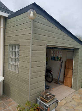 Habillage d'un garage existant en canexel.