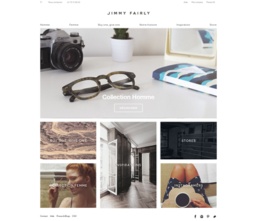JIMMY FAIRLY
Site vitrine opticien
www.jimmyfairly.com