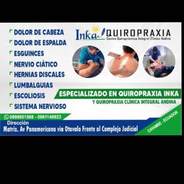 Centro Quiropráctico Integral Clínico Inka Y Andino