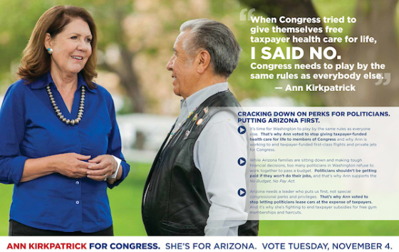 Congressional candidate campaign piece
