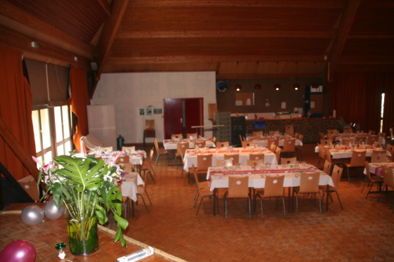Décoration salle mariage sur Thoiry