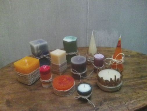 una muestra de nuestras velas artesanales