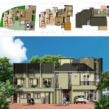 Mr.  Abdul Hafidz Kasim, Project : Rumah Tinggal dan 5 unit Rumah Petak, Luas Tanah 286 m2, Luas Bangunan 378 m2. Lokasi : Lenteng Agung Jakarta Selatan. 