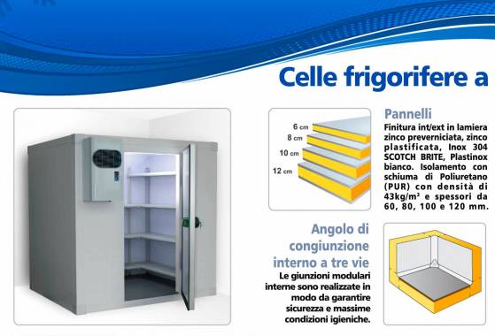 Oferta komór chłodniczych i mrożni,wg.życzeń klienta produkcji Włoskiej w dobrych cenach