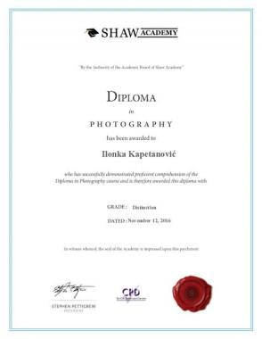 Show Academy diploma