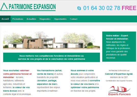 Cabinet d'expertise foncière et immobilière
www.patrimoine-expansion.com