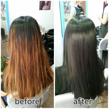 Hair Color with Brazilian