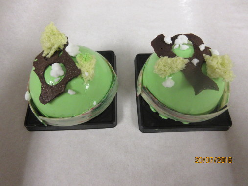 Apple A Day - Individual Desserts layers of mousse, Gelee