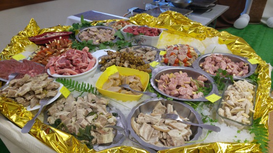 BUFFET VIANDE  POUR PIERRAD