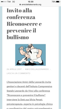 Conferenza:Prevenzione del bullismo
