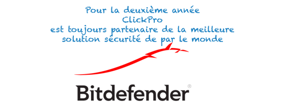 ClickPro Agrée Bitdefender