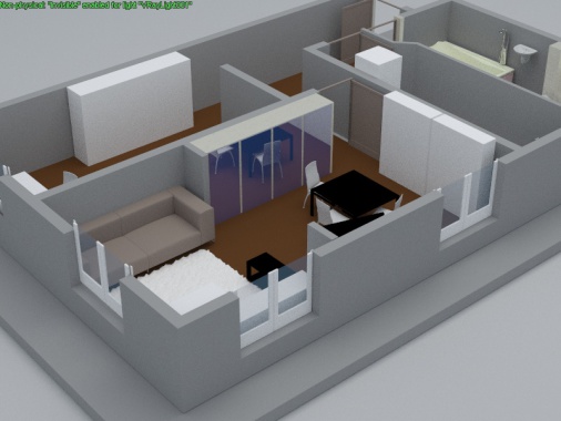 4-                  2015 -  Appartement de 50 m2 dans le 2ème. arrondissement de PARIS Projet de renovation + aménagement d'intérieur . Possibilité de modification JOUR/NUIT. Maquette numérique et images de synthèse.Projet livré en 2015