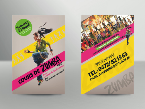 Flyer / Format A6 / Cours de Zumba
