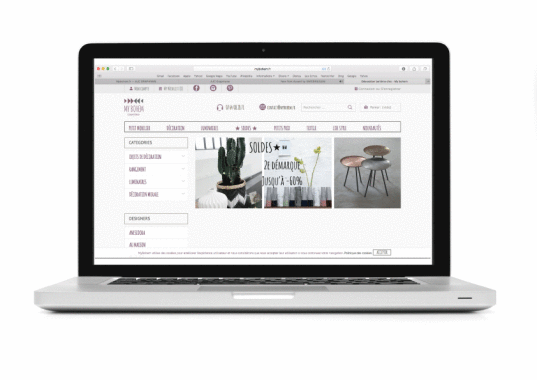 Création graphique pour le site de déco mybohem
Réalisations : logo, charte graphique 
+ illustrations / sliders => Web design