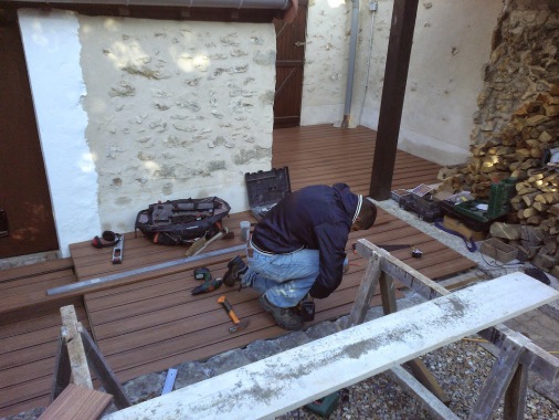 Pose de terrasse