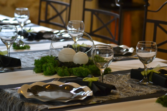 Décoration de table de fête "anniversaire chic"