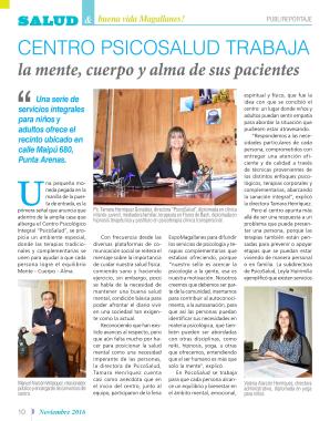 Publireportaje Revista "Salud & buena vida"
