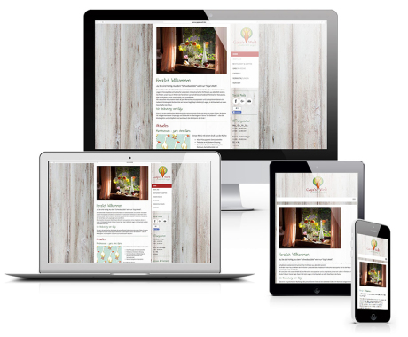 Gestaltung Internetauftritt Gaja's Welt - Vegan Restaurant & Veranstaltungen. http://www.gajas-welt.de