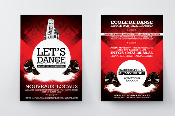Flyer / Format A6 / Club de danse