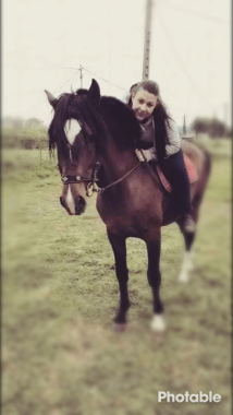 Avec mon cheval.