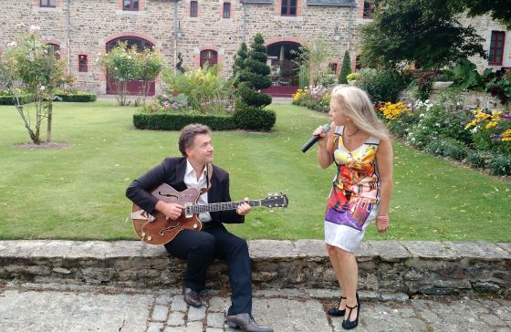 Avant le concert du 02 août 2016 au Domaine de la Bretesche à Missillac (44).