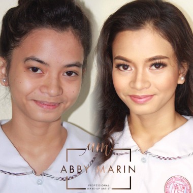 Clean, natural-looking and not over-drawn eyebrows for young clients.