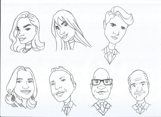 desenho de formandos edição com 26 pessoas