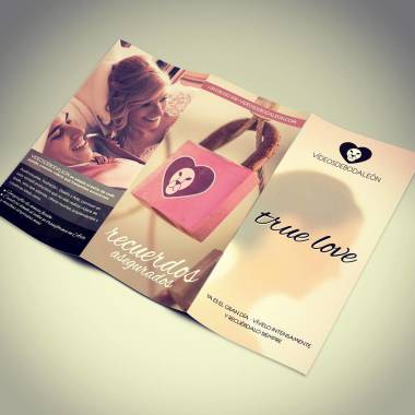 Diseño de material corporativo para mi empresa. Vídeos de boda león.