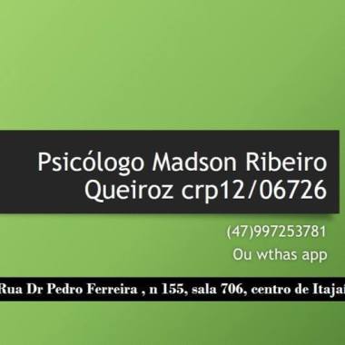 Psicólogo Madson Ribeiro Queiroz