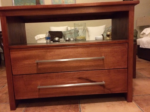 Mueble de baño en caoba