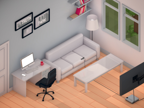 Concept Intérieur pour une série TV.