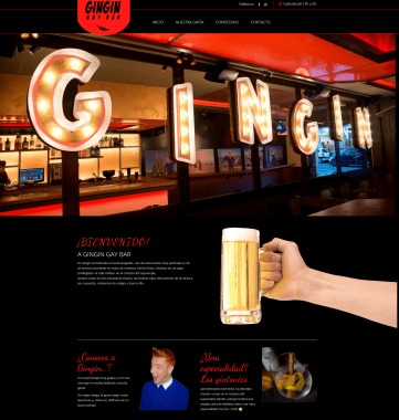 Web para bar de copas