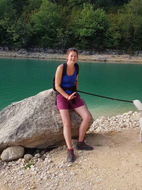 Randonnée au Lac de Vouglans(39) avec ma chienne...