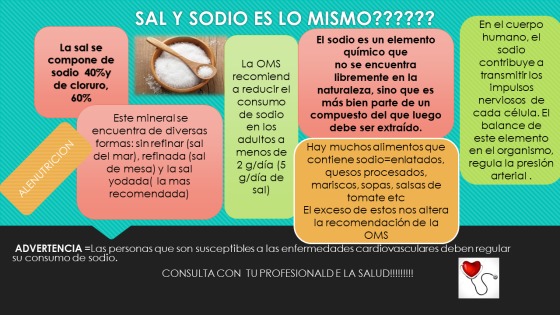 SAL Y SODIO ES LO MISMO??