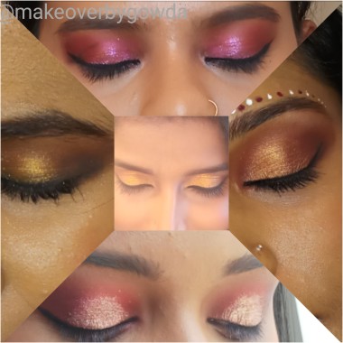 Different shades of eye makeover 