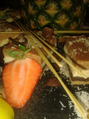 Tiramisu chocolat et sa marmelade d'orange et mandarine