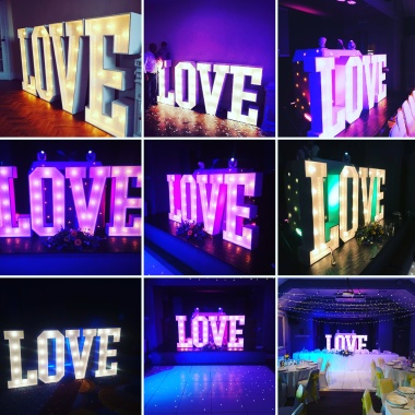 White Wedding L.O.V.E Lights