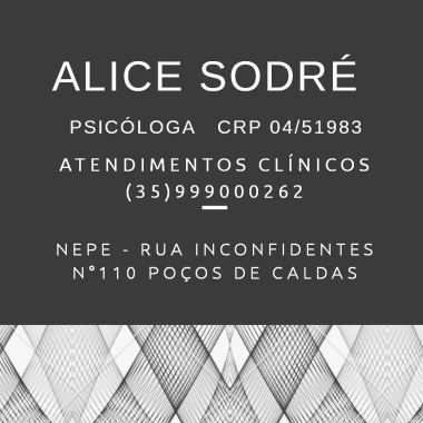 Alice Sodré Psicologia