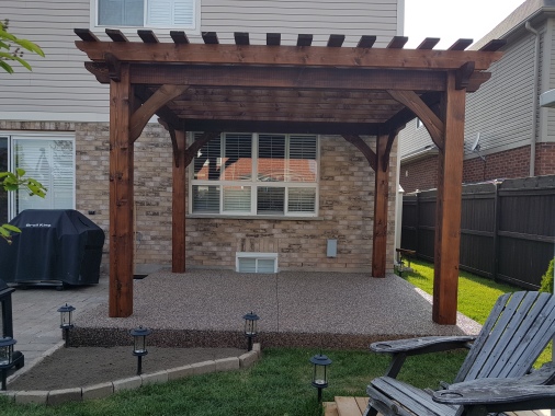 Pad for pergola