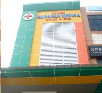 ACP Cover Building & Signage Klinik Harapan Media, Pekanbaru
