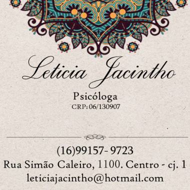 Leticia Jacintho Psicóloga Clínica