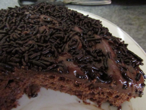 Torta mojada de chocolate