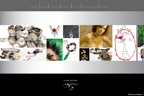 création graphique du site vaderetro