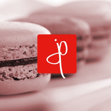 Création de logo et identité visuelle de la pâtisserie.