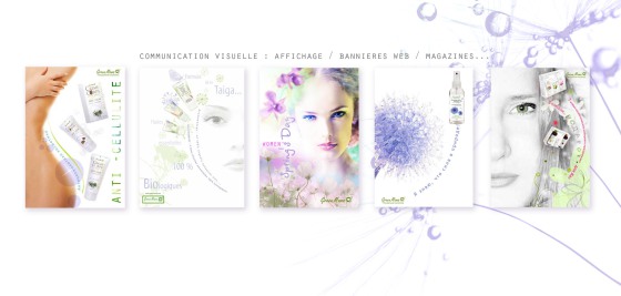 RÉALISATIONS COMMUNICATION VISUELLE  : affiches / pages magazines / Bannieres web...
