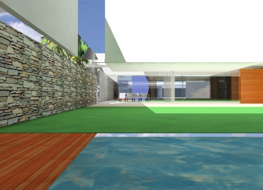 Cortile  interno villa