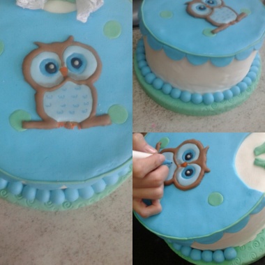 Torta de babero baby shower