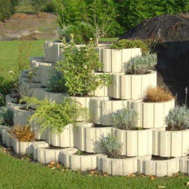Création d'une jardinière.