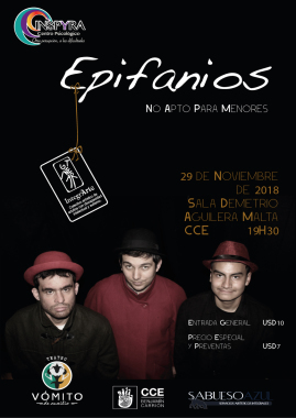 Obra de teatro "Epifanios, No Apta Para Menores", del Colectivo Artístico "Integrarte". 29 NOV/2018